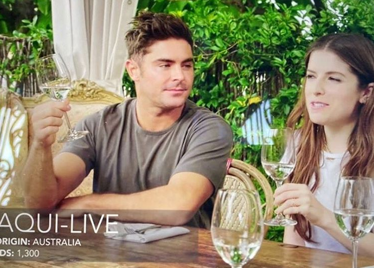 Watch Zac Efron and Anna Kendrick react when they taste Aqui-Live* Still.