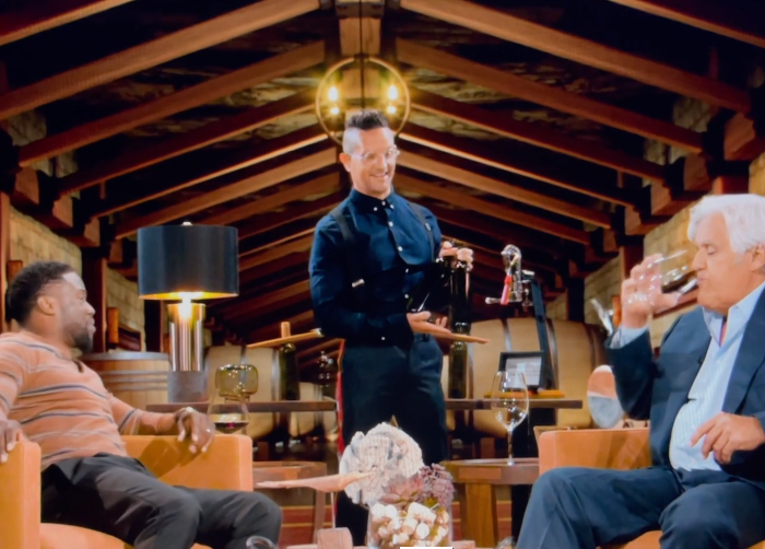 Martin Riese with Kevin Hart & Jay Leno